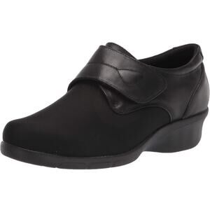Propet Women Wilma Hook and Loop Oxford Dress Shoes Size US 9.5 X(2E) Black